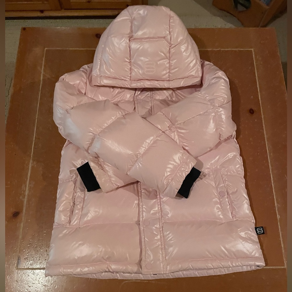 Pink Puffer Jacket with Hood